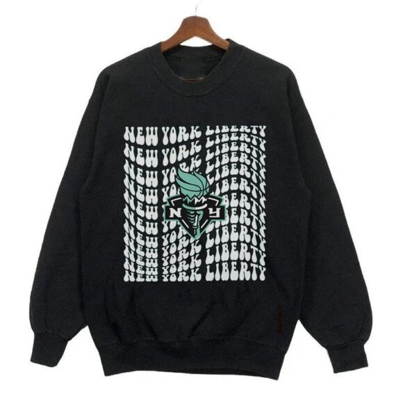 New York Liberty Tee Shirt Basketball Fan Apparel Vintage Style Shirt Sweaters - Picture 1 of 2